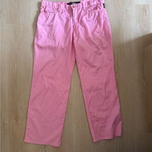 Versace Jeans Collection Pink silky vintage y2k trousers